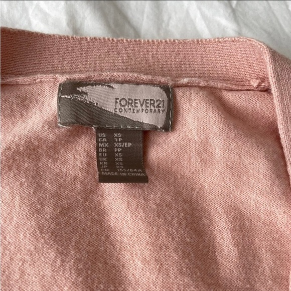 Forever 21 Button Down Cardigan Bundle of 3 Black Pink XSmall Small - Picture 8 of 9